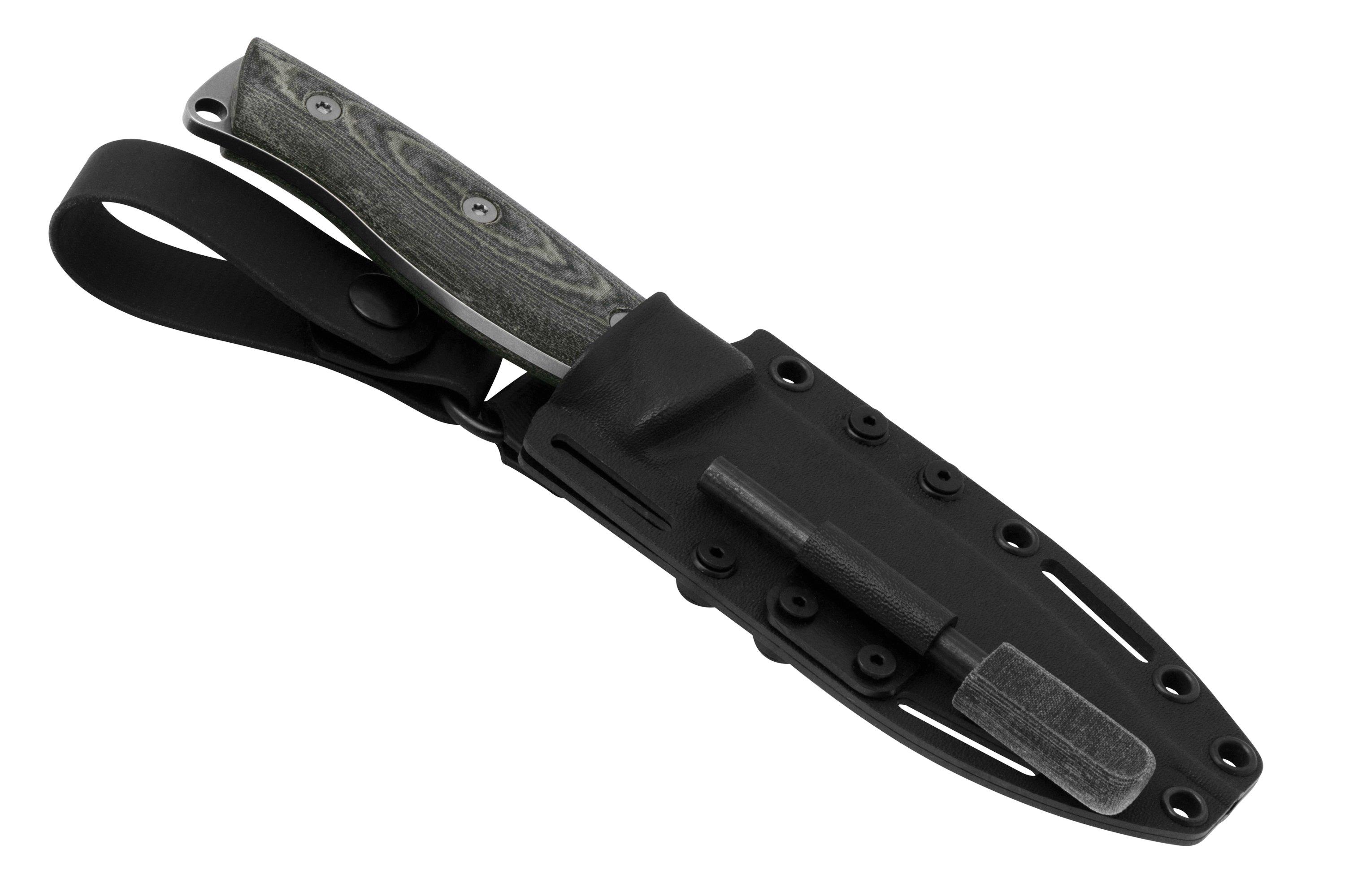 White River Knives Ursus 45 MagnaCut Black & OD Green Linen Micarta ...