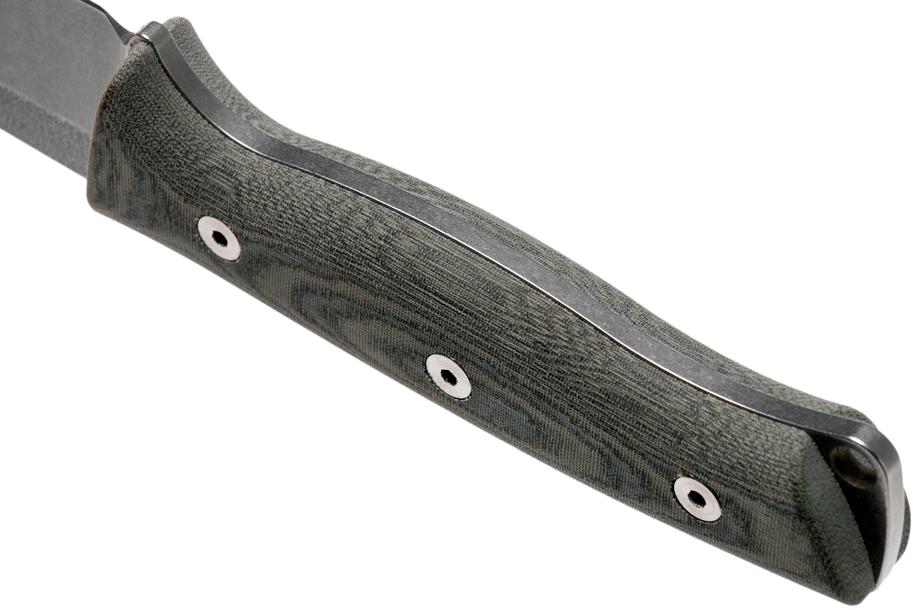 White River Knives Ursus 45 Black & OD Green Linen Micarta bushcraft