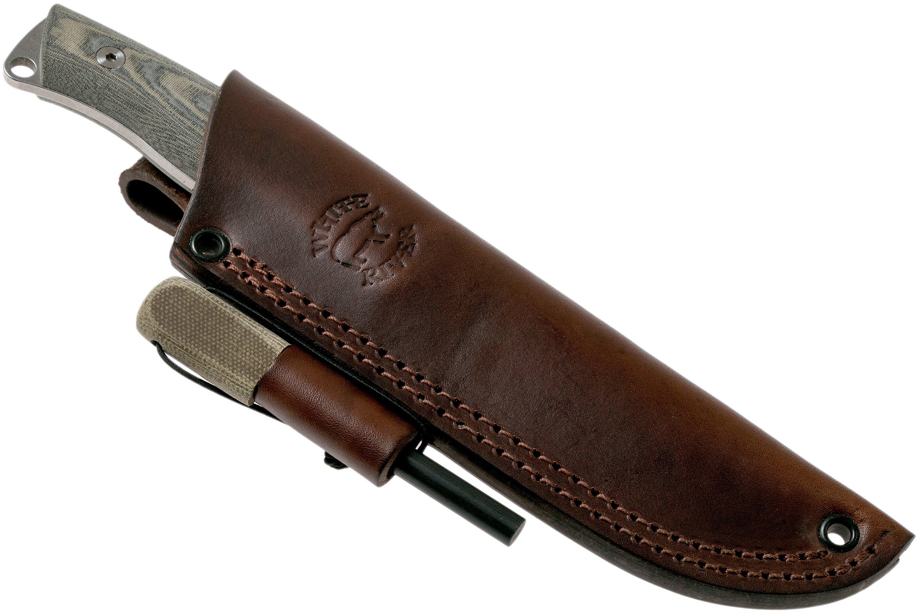 White River Knives Ursus 45 Black & OD Green Linen Micarta cuchillo bushcraft Compras con