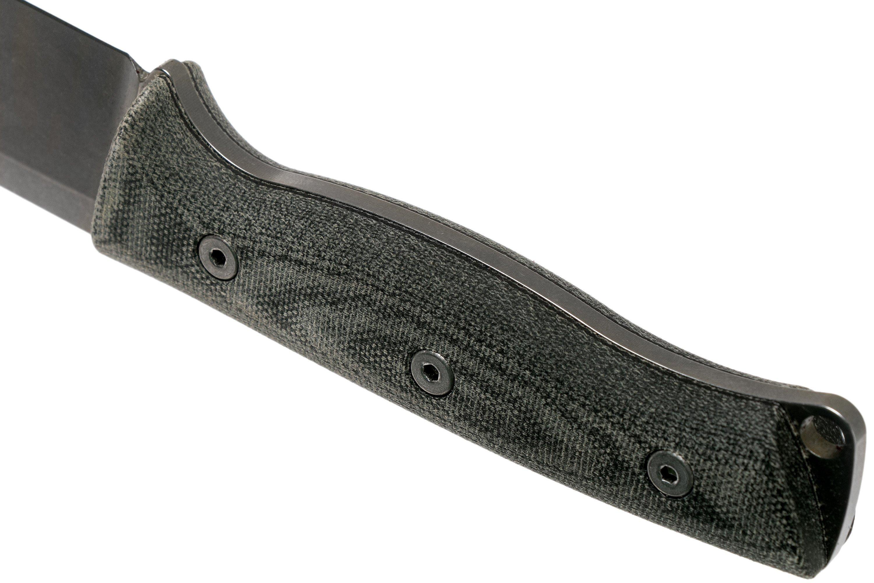 White River Knives Ursus 45 Black Canvas Micarta bushcraft knife