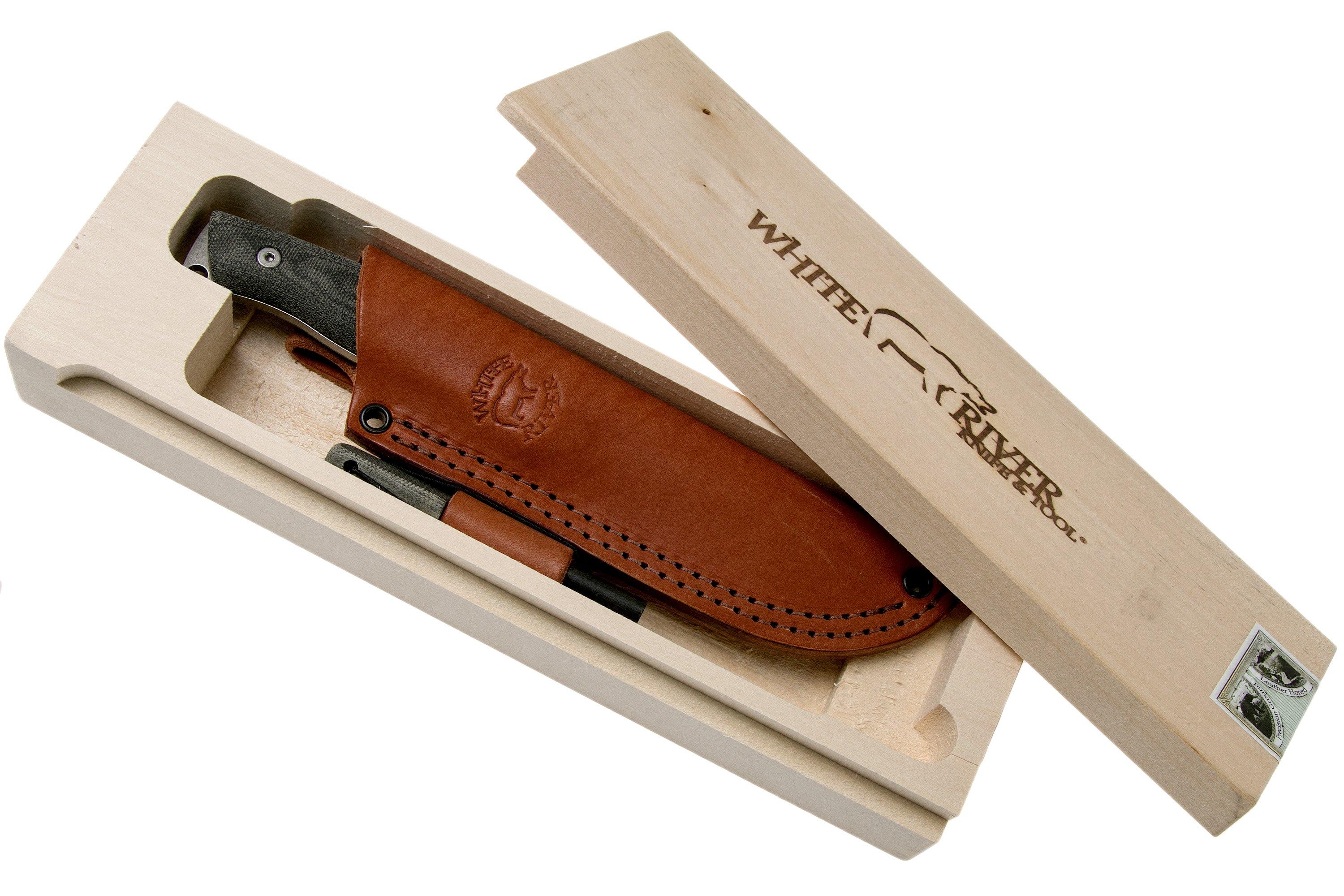 White River Knives Ursus 45 Black Canvas Micarta bushcraftmes