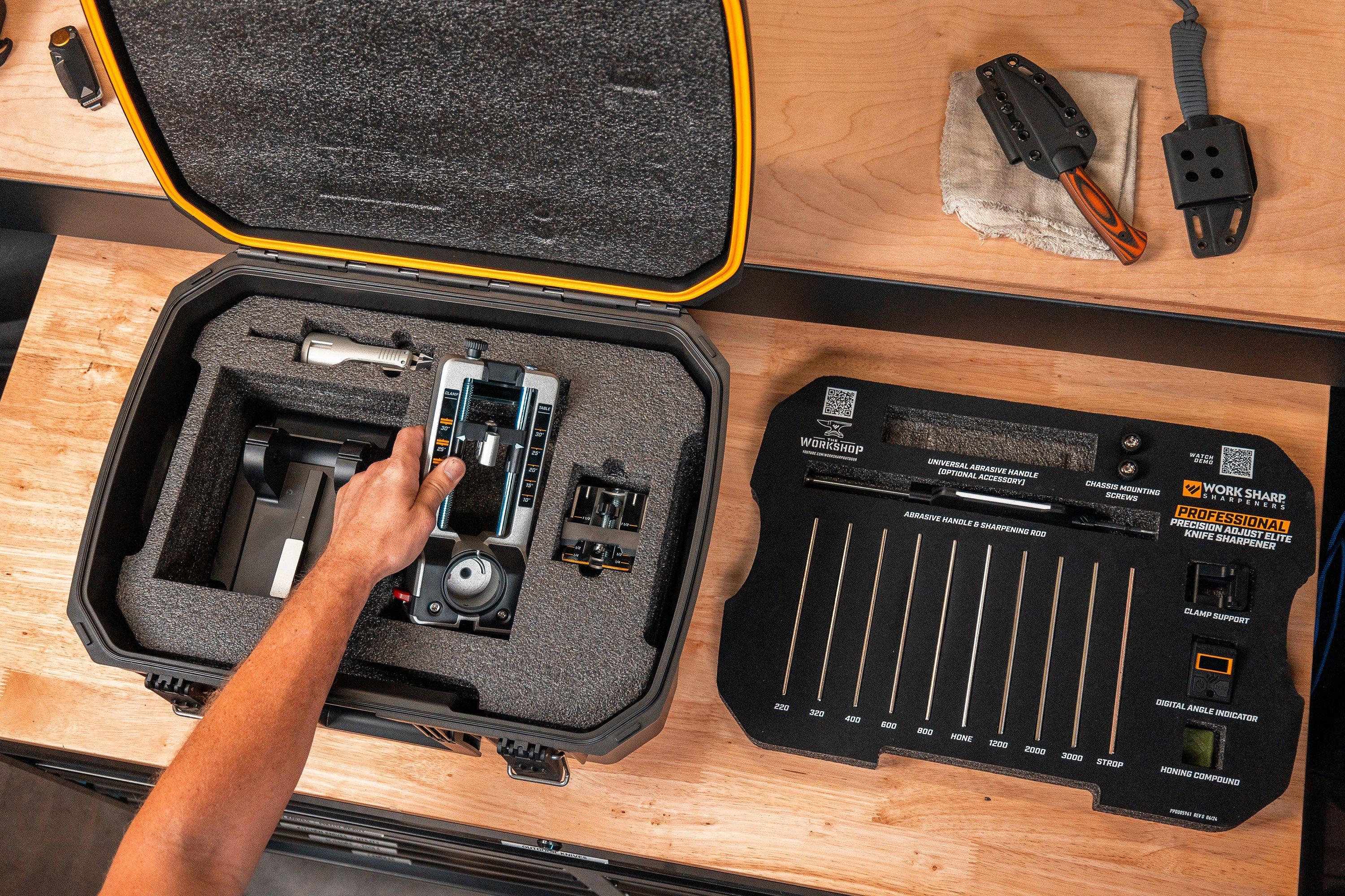 Work Sharp Professional Precision Adjust Elite Knife Sharpener WSBCHPAJ ...