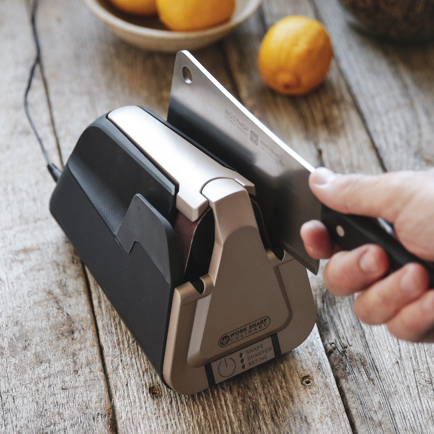 Work Sharp Culinary E5 knife sharpener with sharpening steel ...