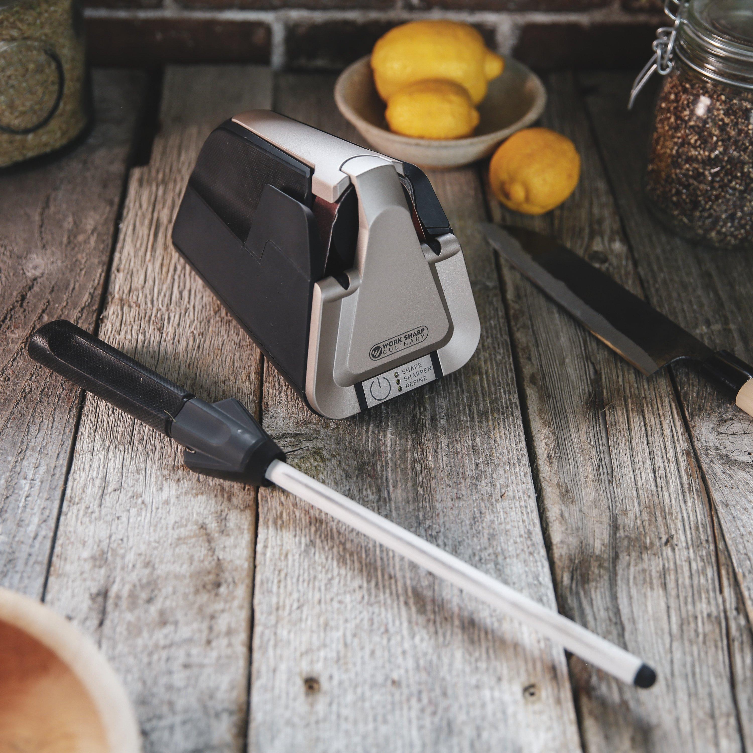 Work Sharp Culinary E5 aiguiseur à couteaux avec fusil à aiguiser Achetez à prix avantageux