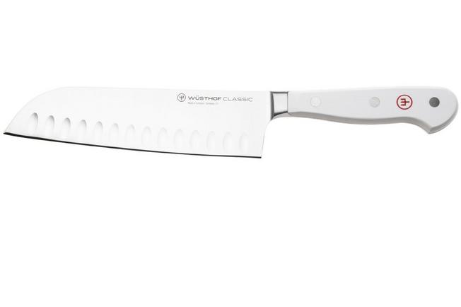 Afbeelding voor Wüsthof Classic White santoku met kuiltjes 17 cm, 1040231317