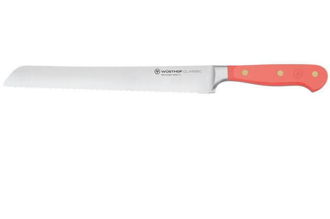 Bild für Wüsthof Classic Colour Coral Peach 1061706323 Brotmesser mit Präzisions-Doppelwelle, 23 cm