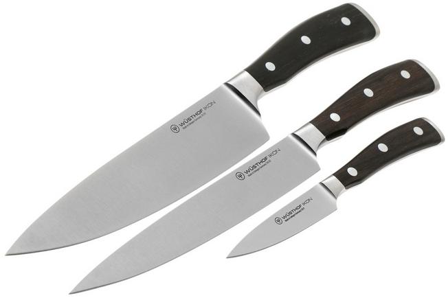 WÜSTHOF Ikon 3-Piece Knife Set