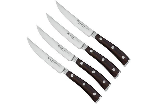 Set de4 couteaux à steak 12cm inox