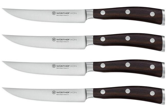 Set de4 couteaux à steak 12cm inox