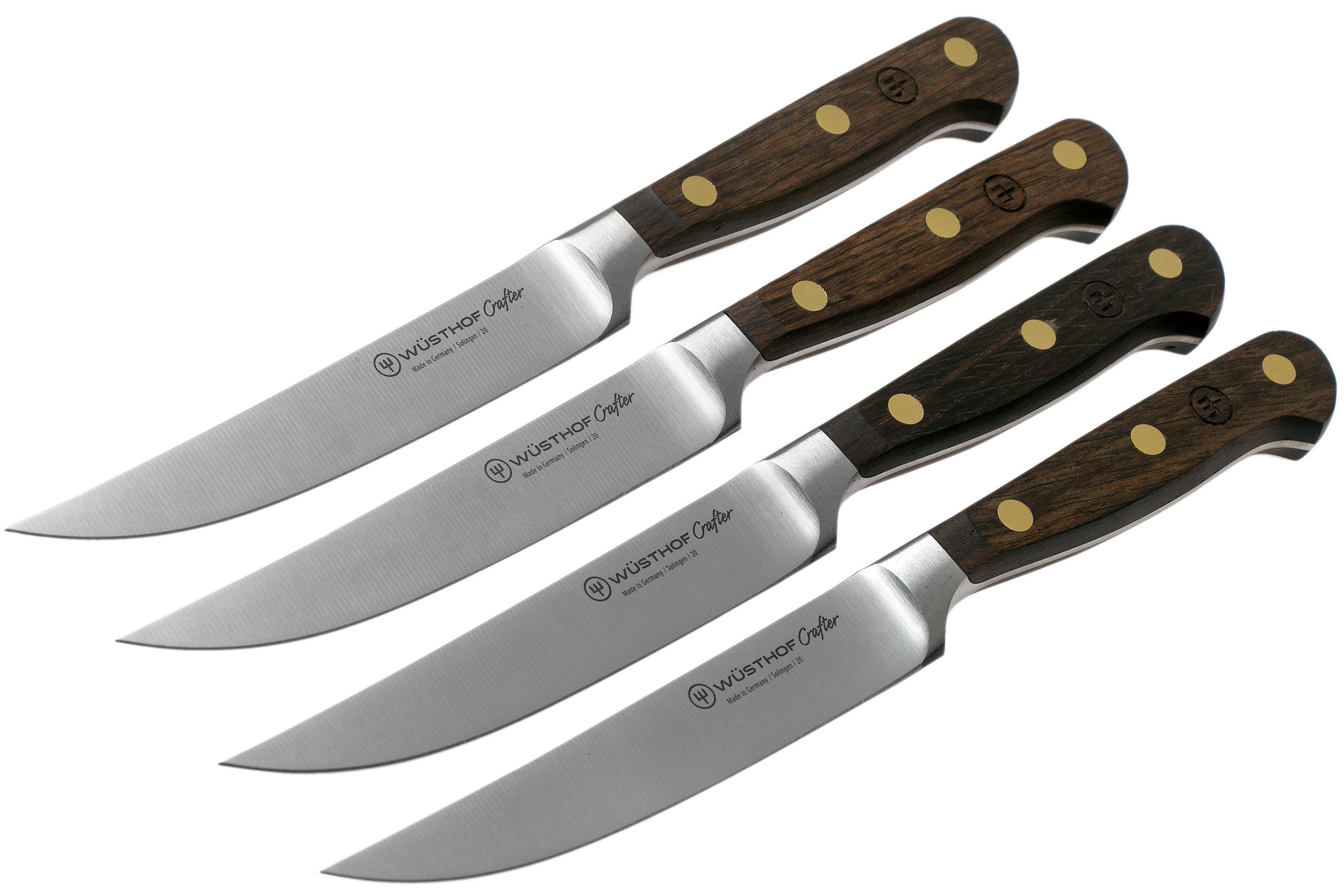 Meat Knife Set 4pcs. with Sharpening Steel - Germany Solingen