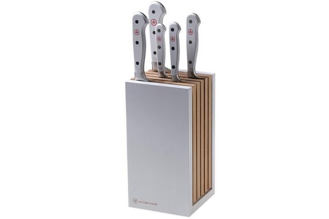 Wusthof Classic White 5-piece knife block set