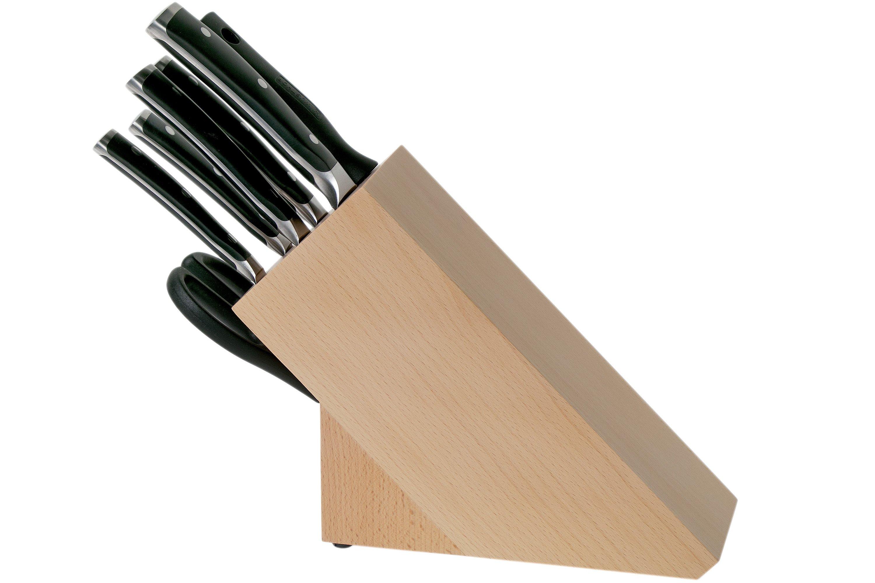 Wusthof classic ikon 7 best sale piece knife block set