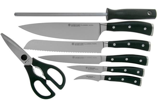 Wusthof Classic Ikon 8-Piece Steak Knife Set with Wood Case