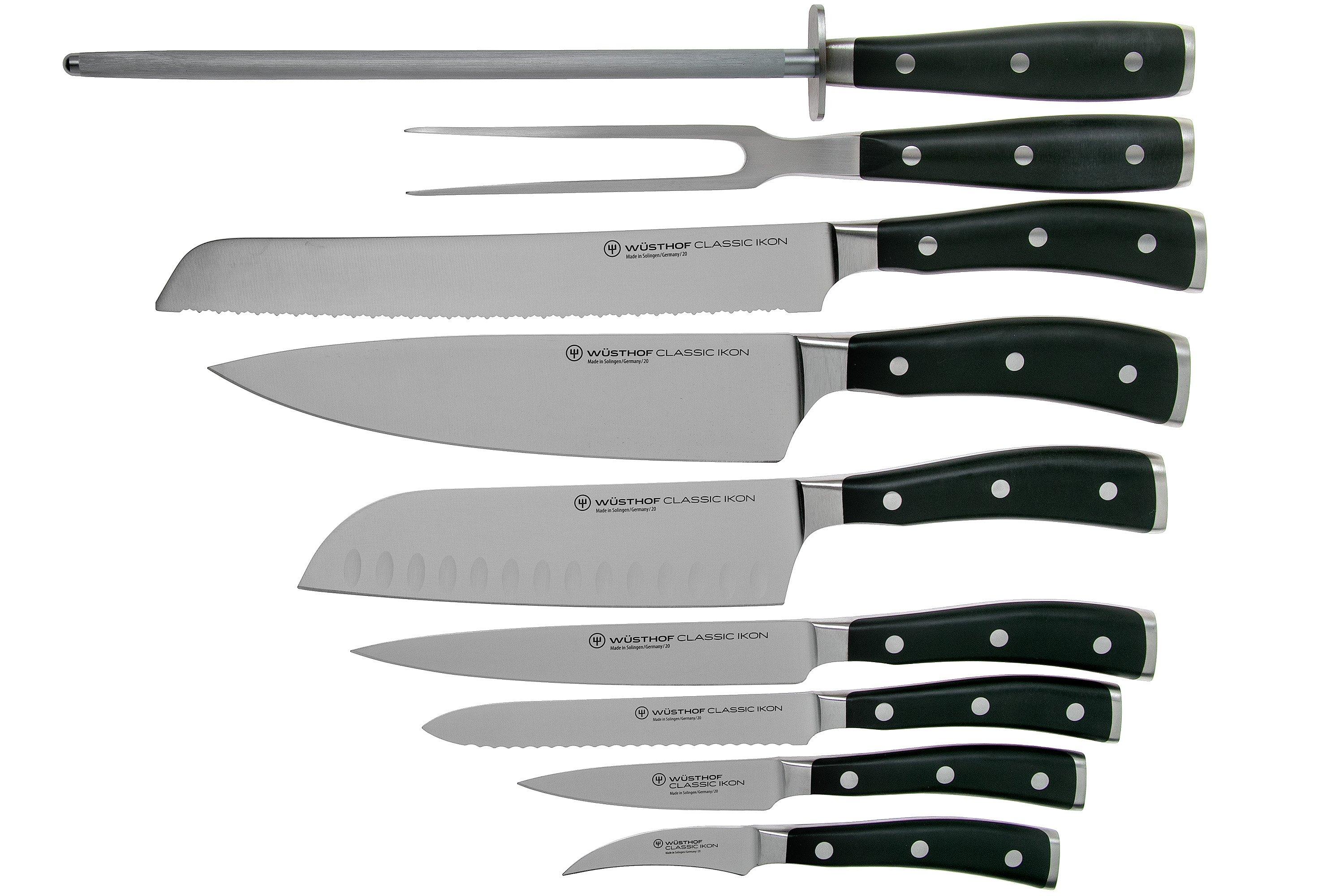 WÜSTHOF Classic Ikon 9-Piece Knife Block Set