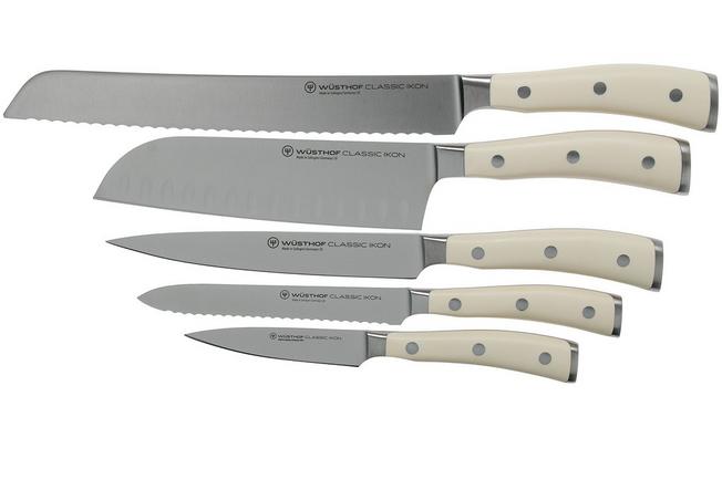 Wusthof Classic White 12-Piece Knife Block Set, Acacia - Eversharp Knives