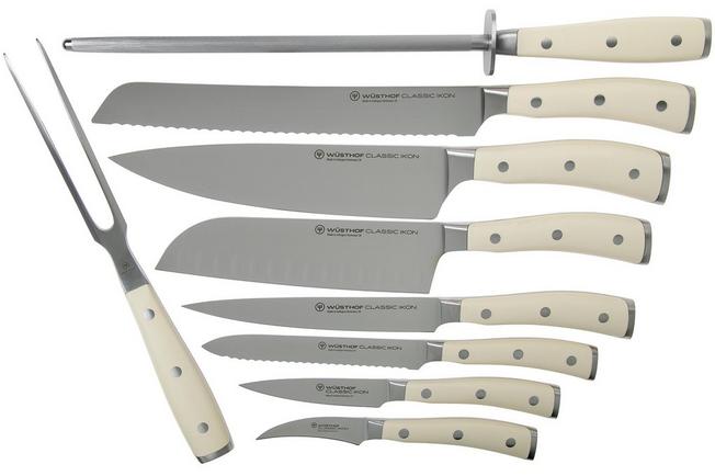 Wusthof Classic Ikon Creme 16-Piece Acacia Knife Block Set