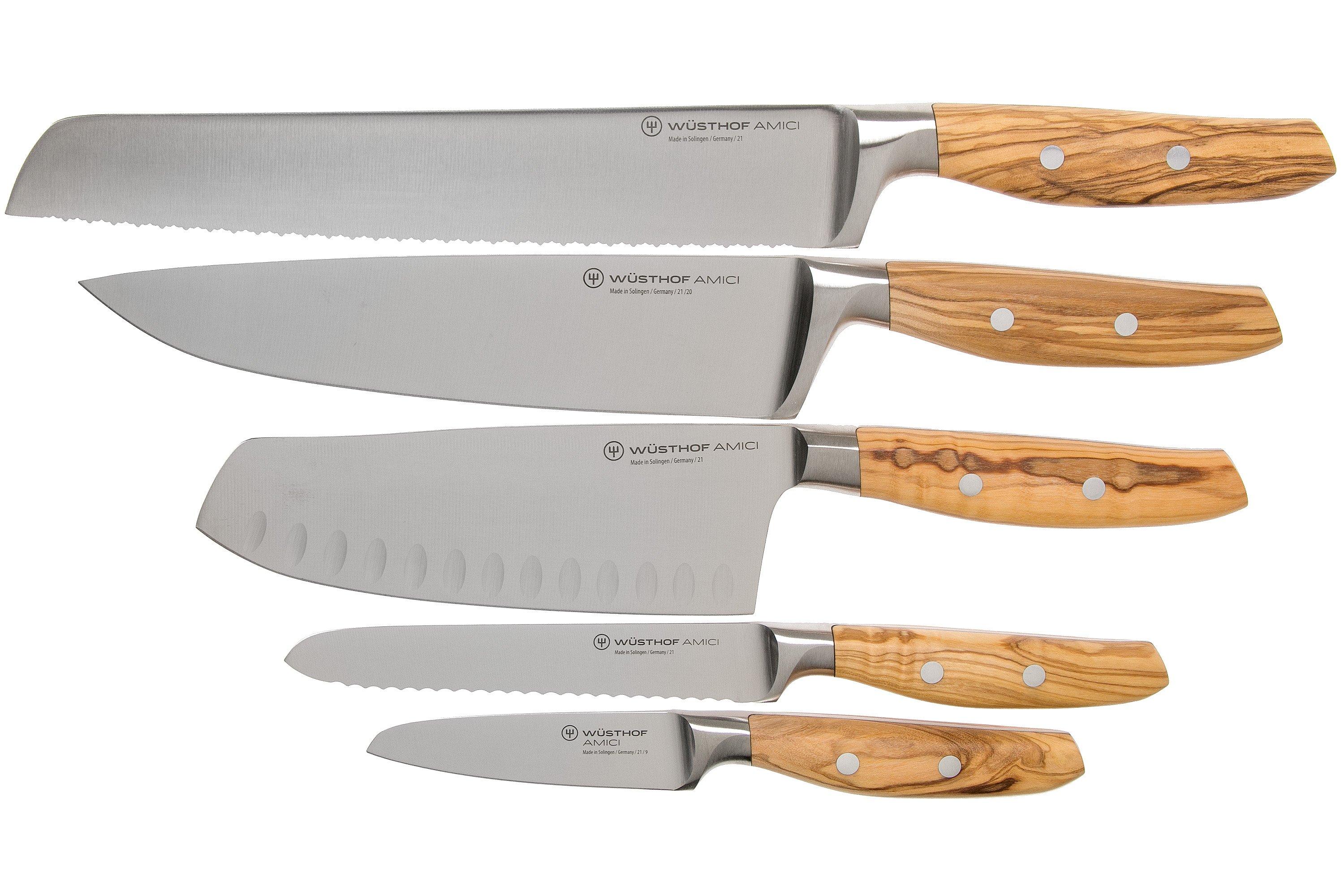 Wüsthof Amici 1091370501 5piece knife set including knife block