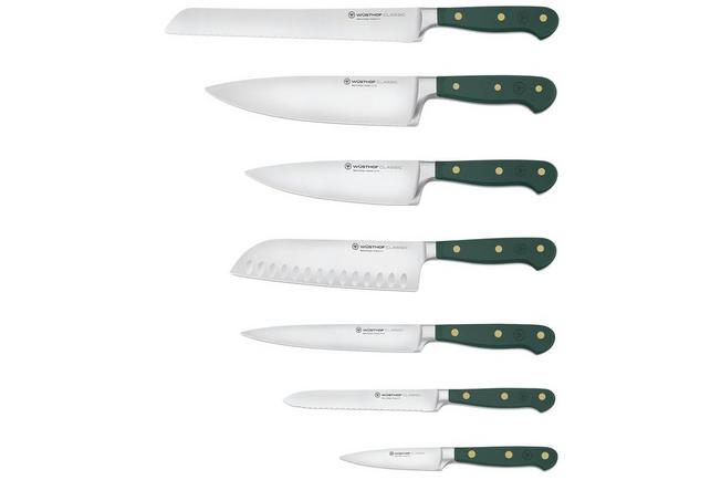 Bild für Wüsthof Classic Colour Fresh Rosemary 1091770717, 7-teiliges Messerset mit Block