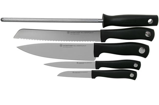 Wusthof Solingen Germany Silverpoint 8 Piece Stainless Knife Set