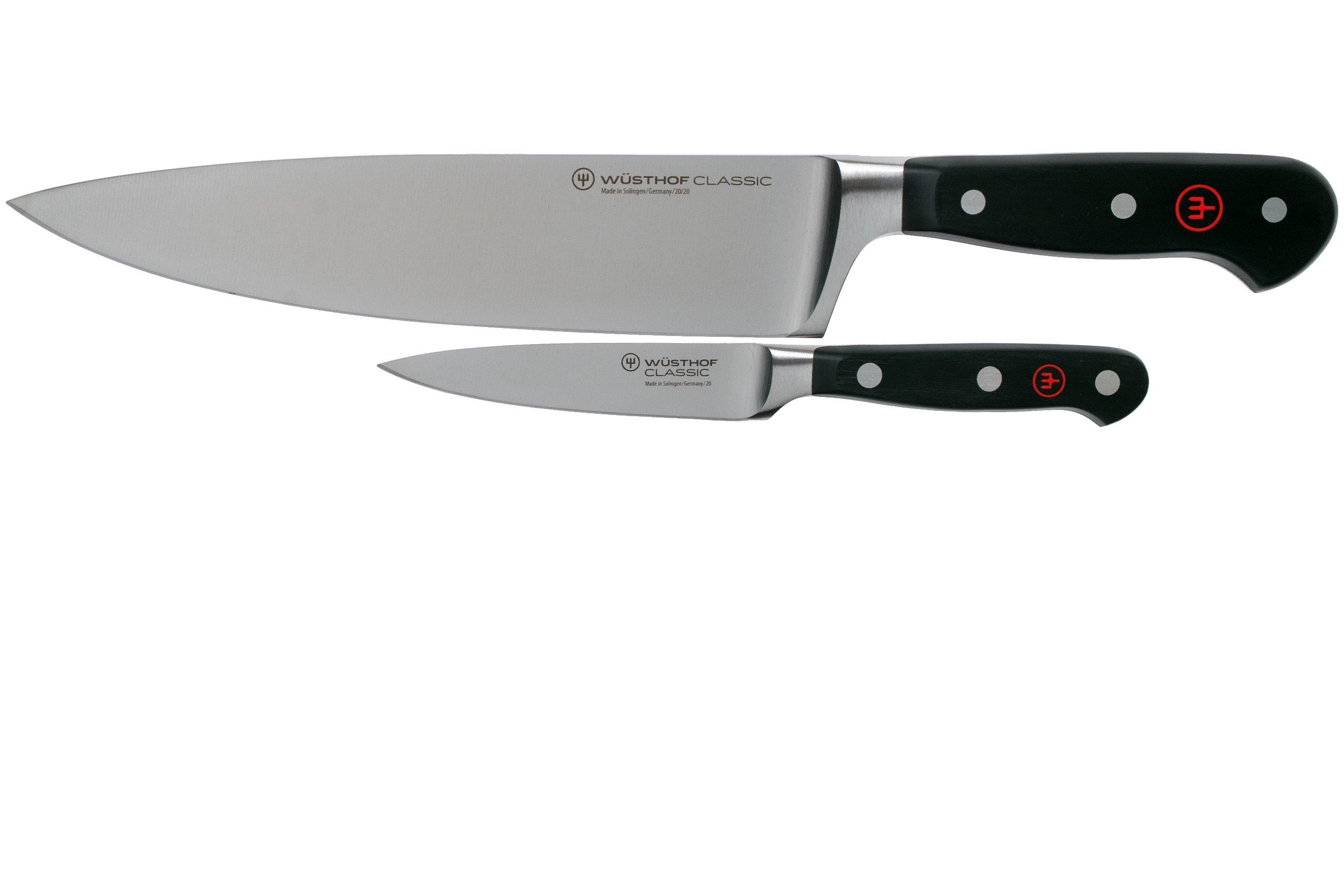 Wüsthof Classic 2piece knife set incl. pullthrough sharpener