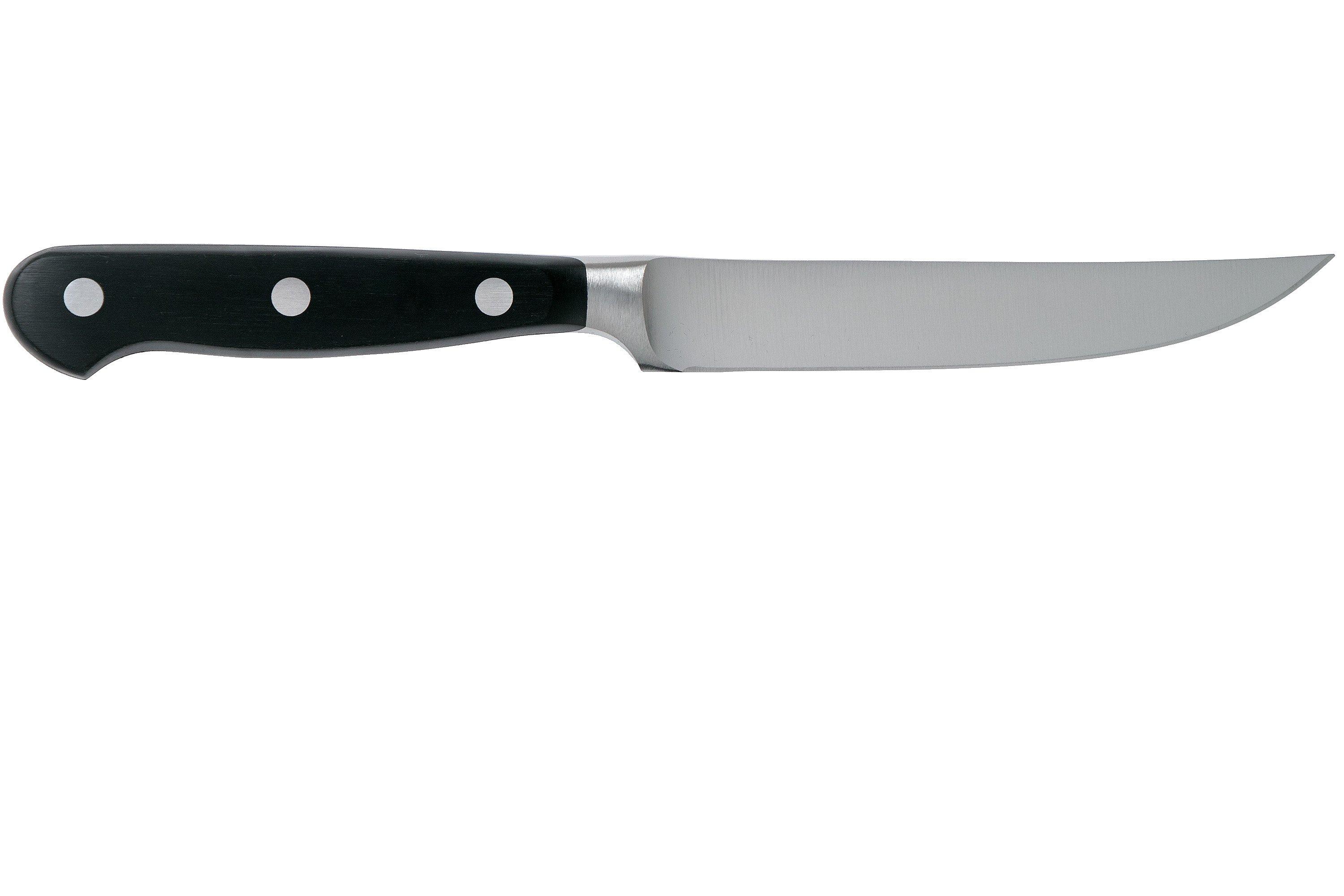 WÜSTHOF Classic Set di 4 coltelli da bistecca 12 cm, nero