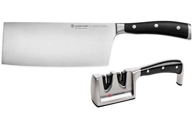 Wusthof Classic Ikon Kitchen Knife Starter Set, Black