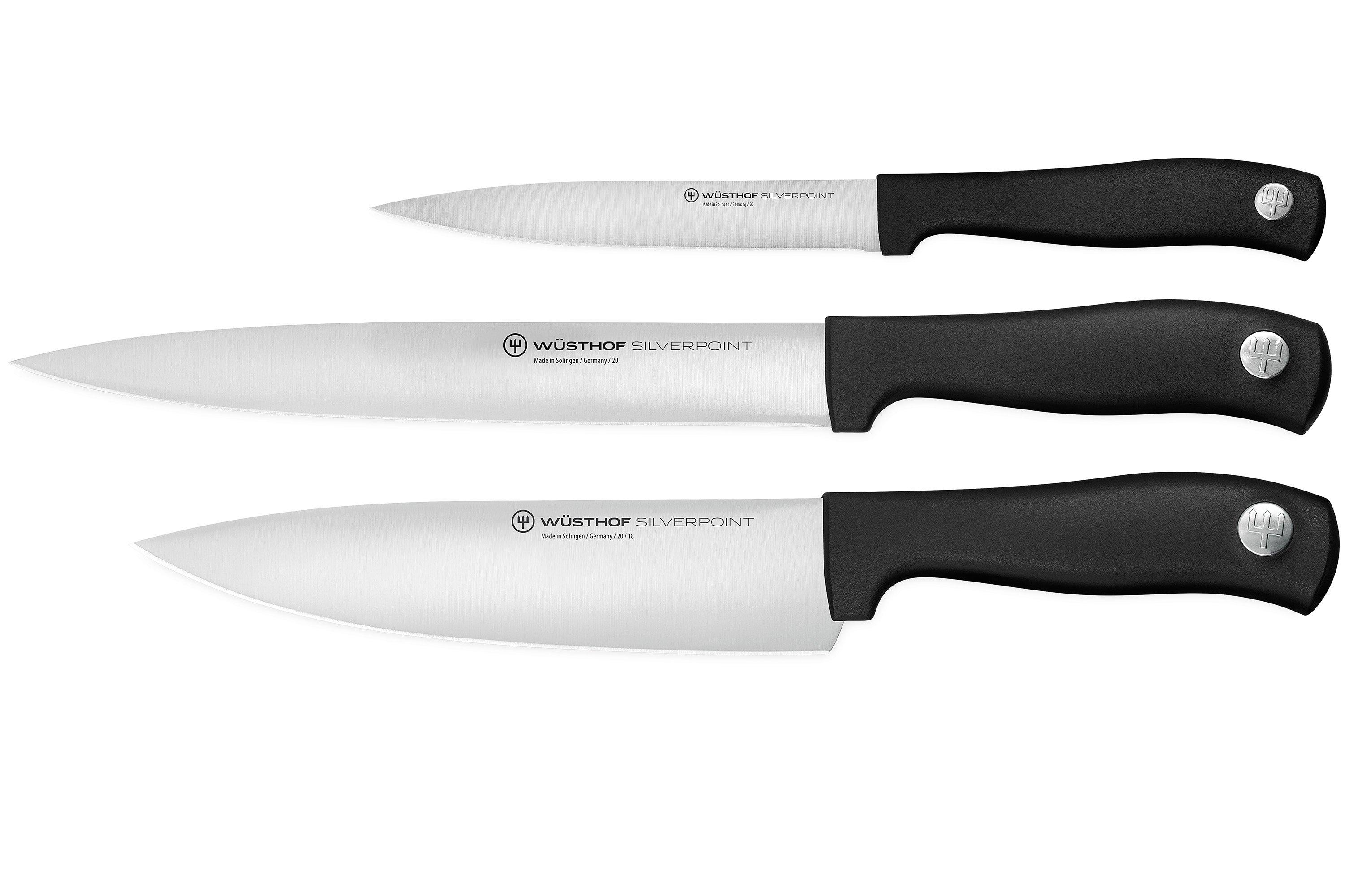 Wüsthof Silverpoint 3-piece knife set, 1135160305 | Advantageously ...