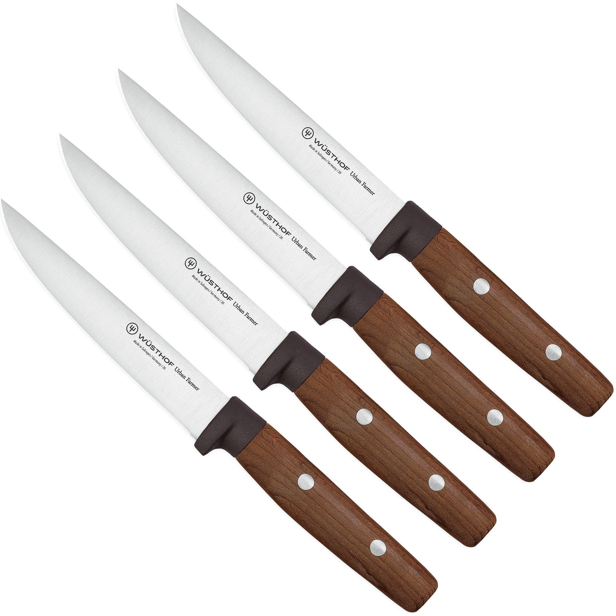 4 Serrated Dinner Steak Knives – DueCigni Cutlery