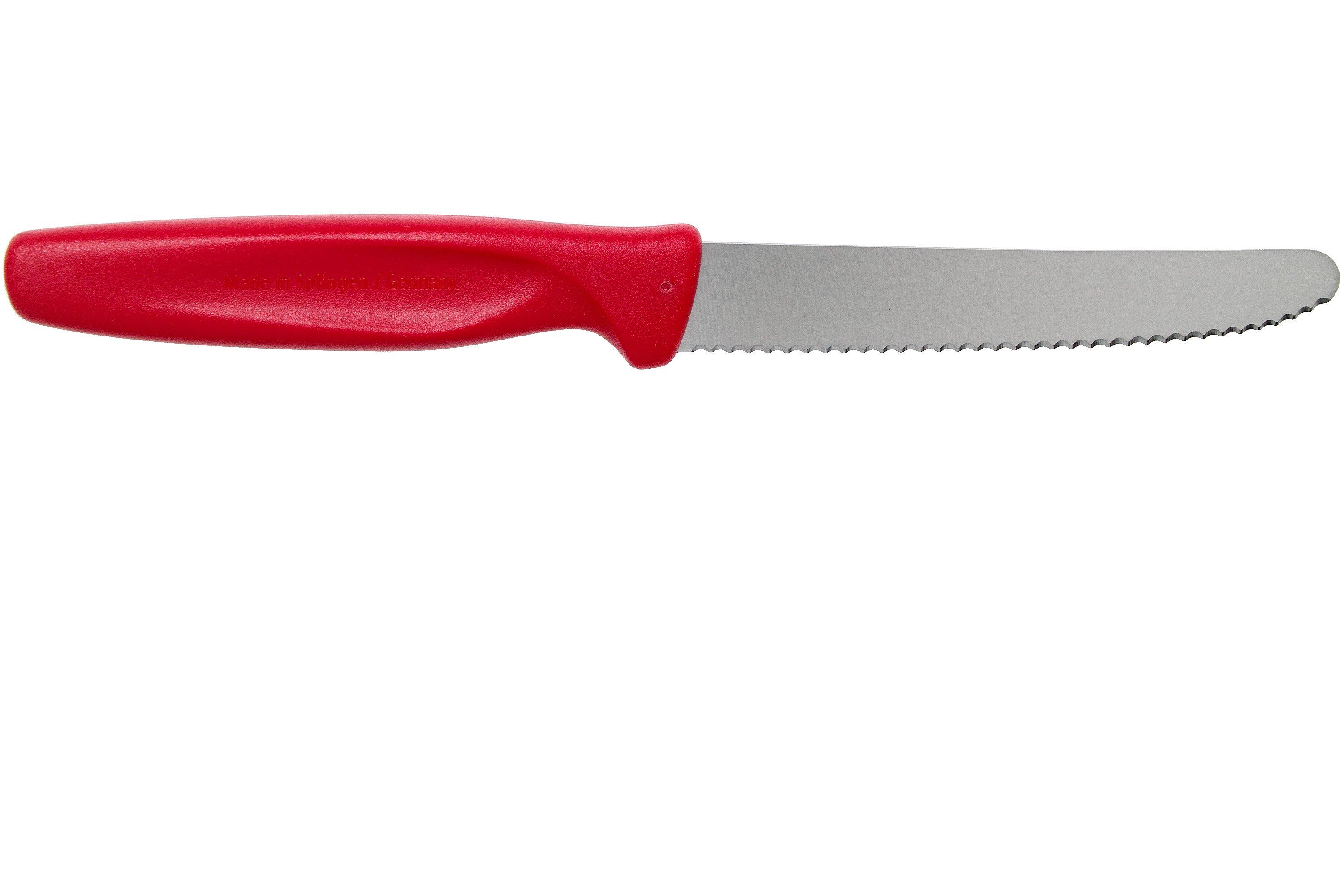 Wüsthof Create Collection serrated utility knife 2piece, red