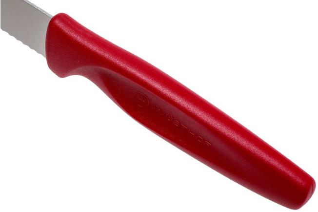 Wusthof 4 Serrated Paring Knife, Red