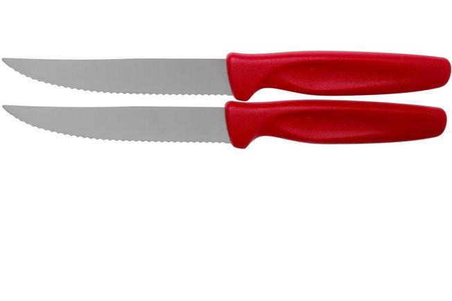 Imagen para Wüsthof Create Collection juego de cuchillos para pizza/carne, 2-piezas, rojo