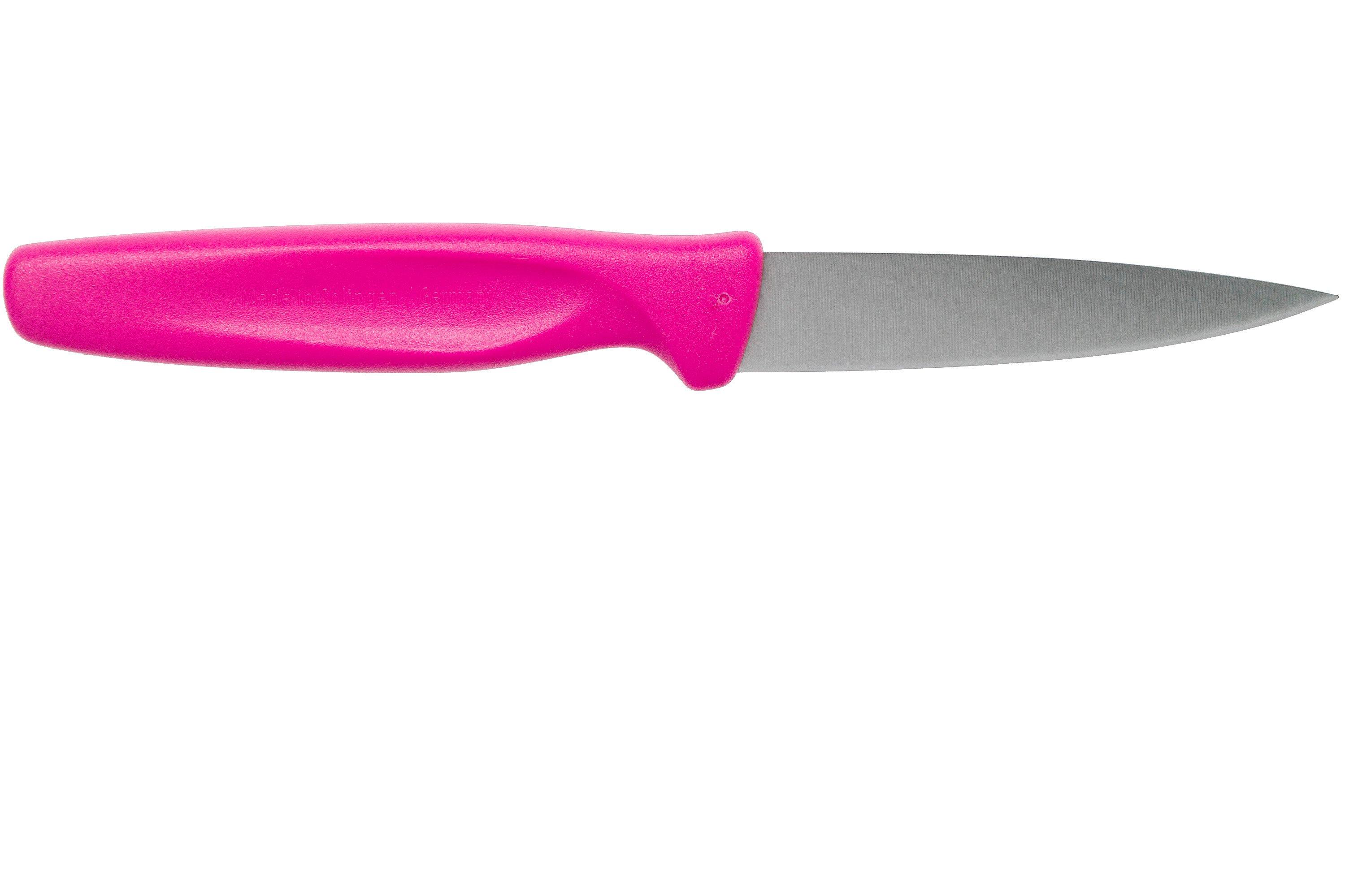 Wüsthof Create Collection three-piece peeling knife set, pink