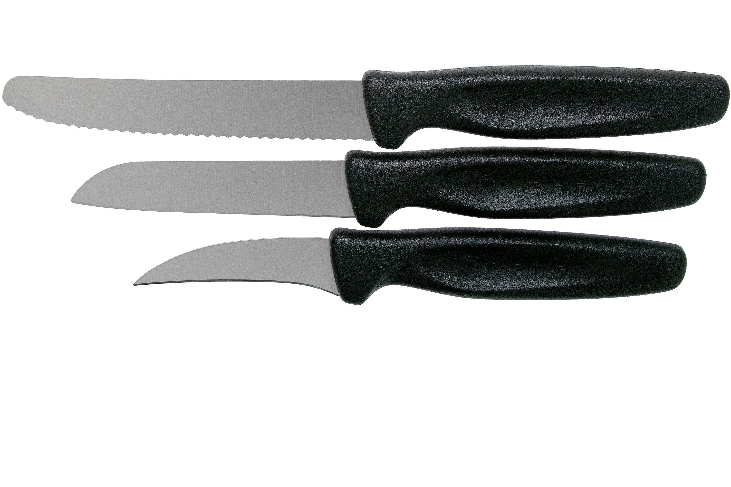 WÜSTHOF Classic Set 5 Coltelli Da Cucina Forgiati, Acciaio Inox, Made In Germany, Coltello Cuoco 20cm, Pane, Prosciutto, Spelucchino + Acciaino