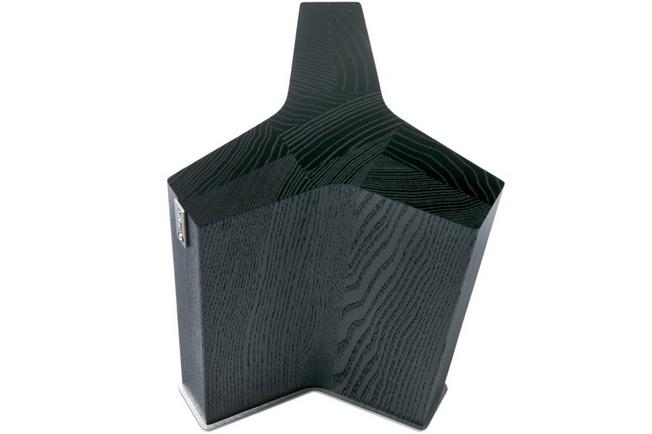 Wüsthof 2099605005 ceppo portacoltelli magnetico in legno di faggio nero 25  cm