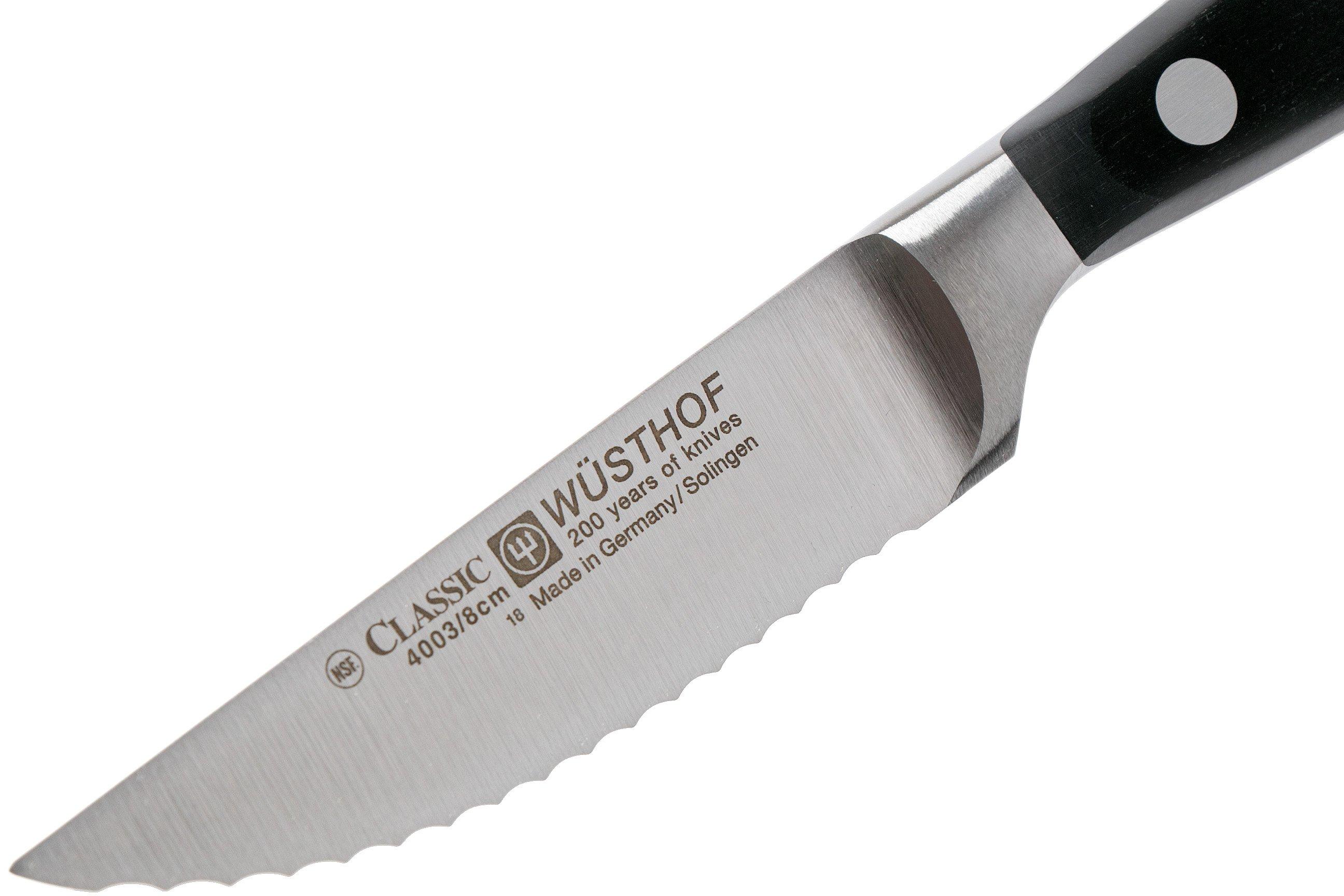 Wüsthof Classic Serrated Paring Knife 8 cm, 4003 Advantageously