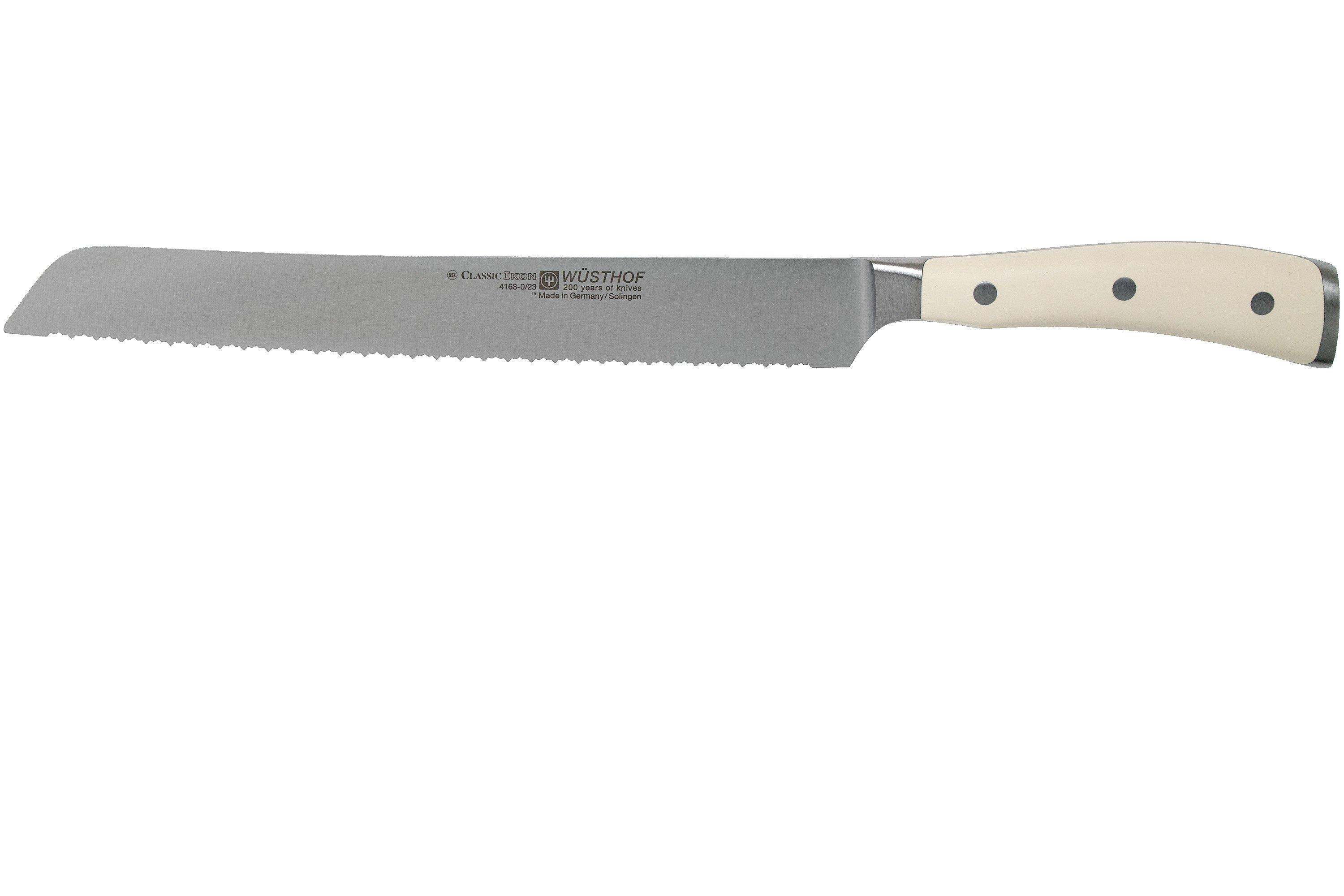 Wüsthof Classic Ikon White double serrated bread knife 23 cm