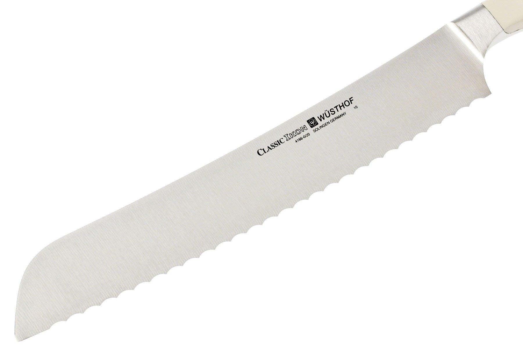 Wüsthof Classic IKON White Bread Knife 20 cm (8") Advantageously shopping at Knivesandtools.co.uk