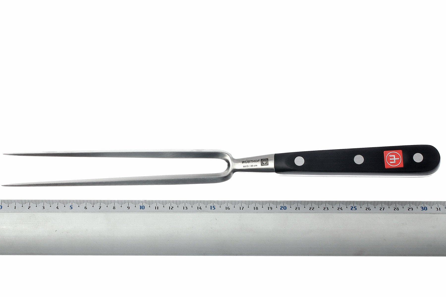 Fourchette à Viande HENSSLERS En Acier Inoxydable - 30,5 Cm, Revêtement Titane Noir - Pour Barbecue, Cuisson, Service - Robuste Et Précise