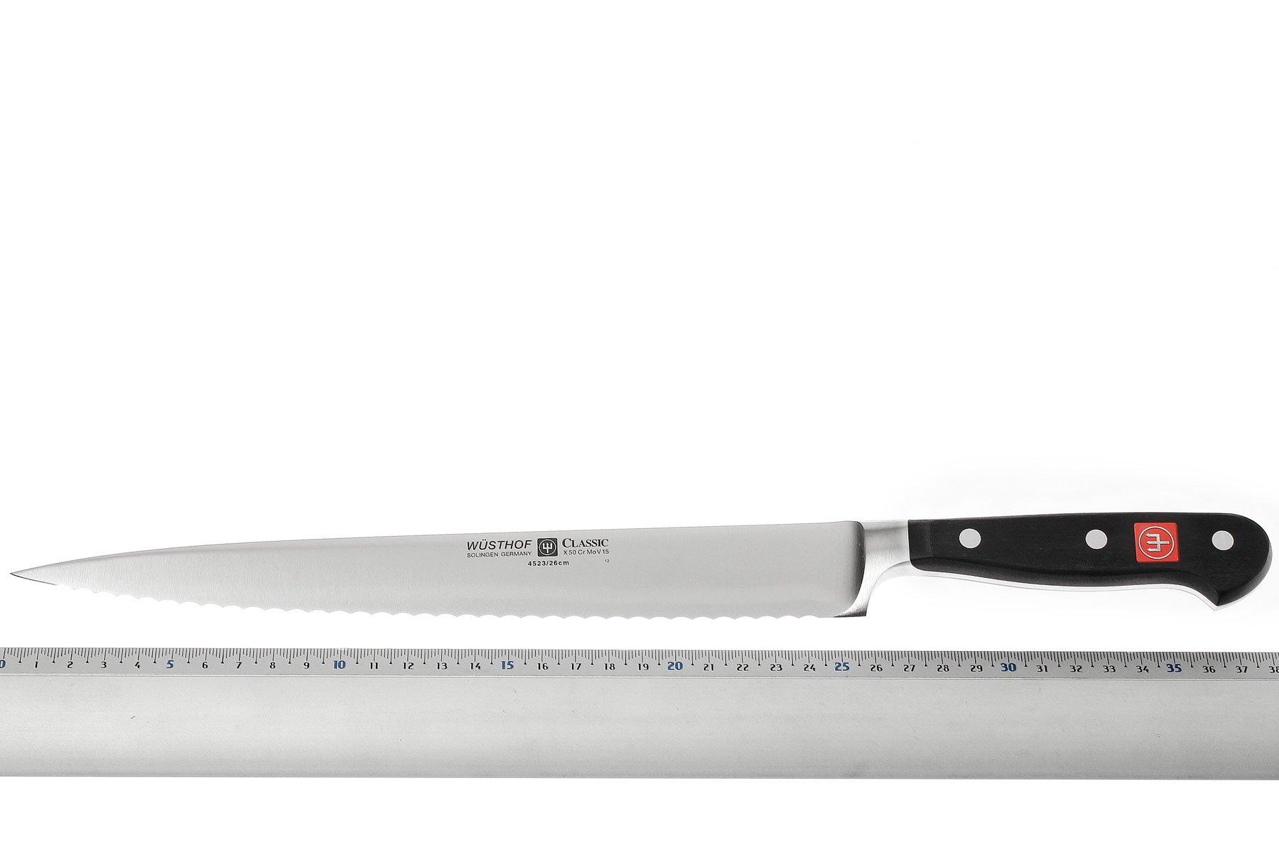 Wüsthof Classic Serrated Slicer 26 cm, 4523/26 | Advantageously