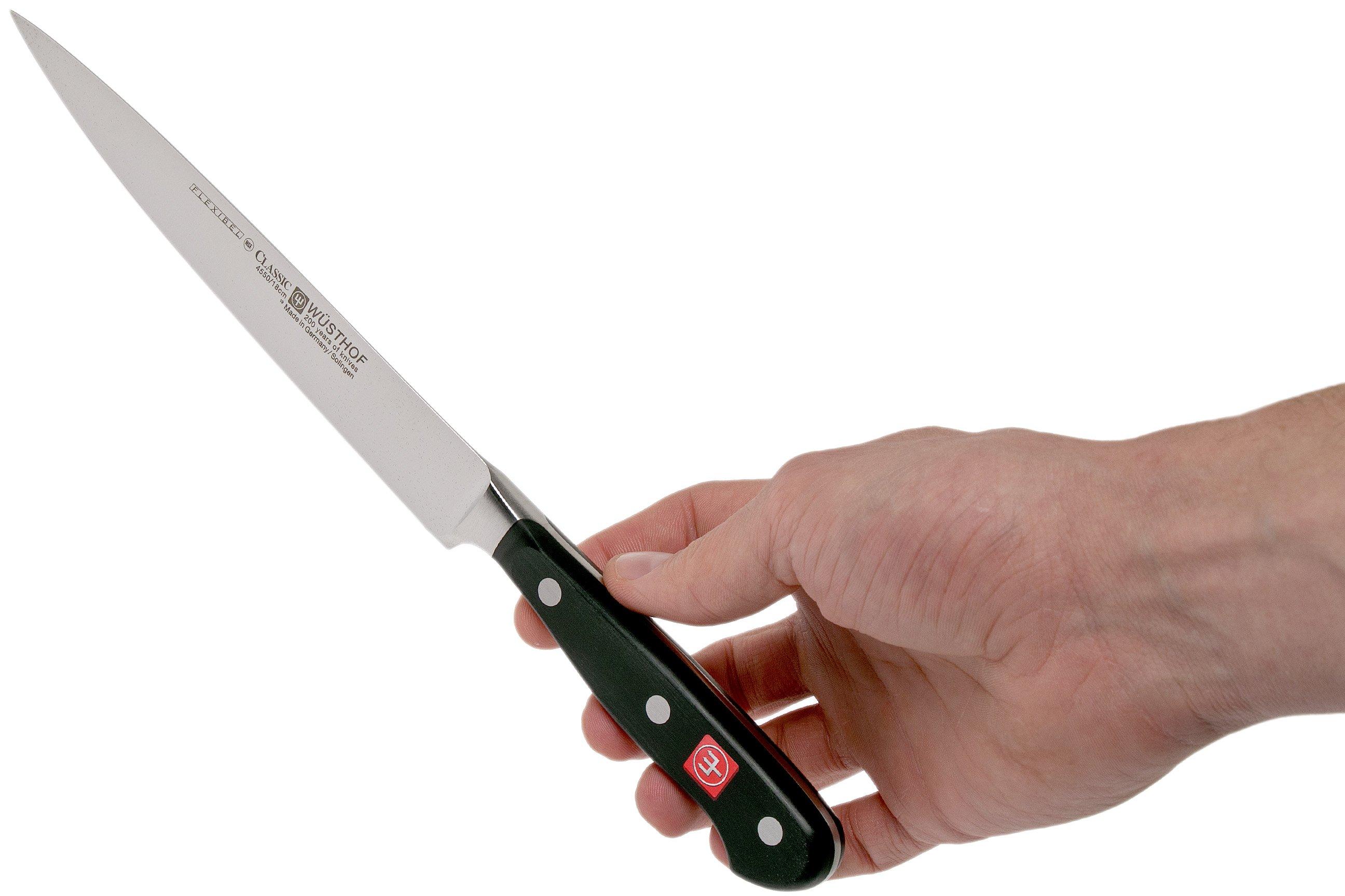 Wüsthof 4577-7/18 Coltello Da Cucina Epicure – Lama In Acciaio Inox, Manico Nero, Made In Germany