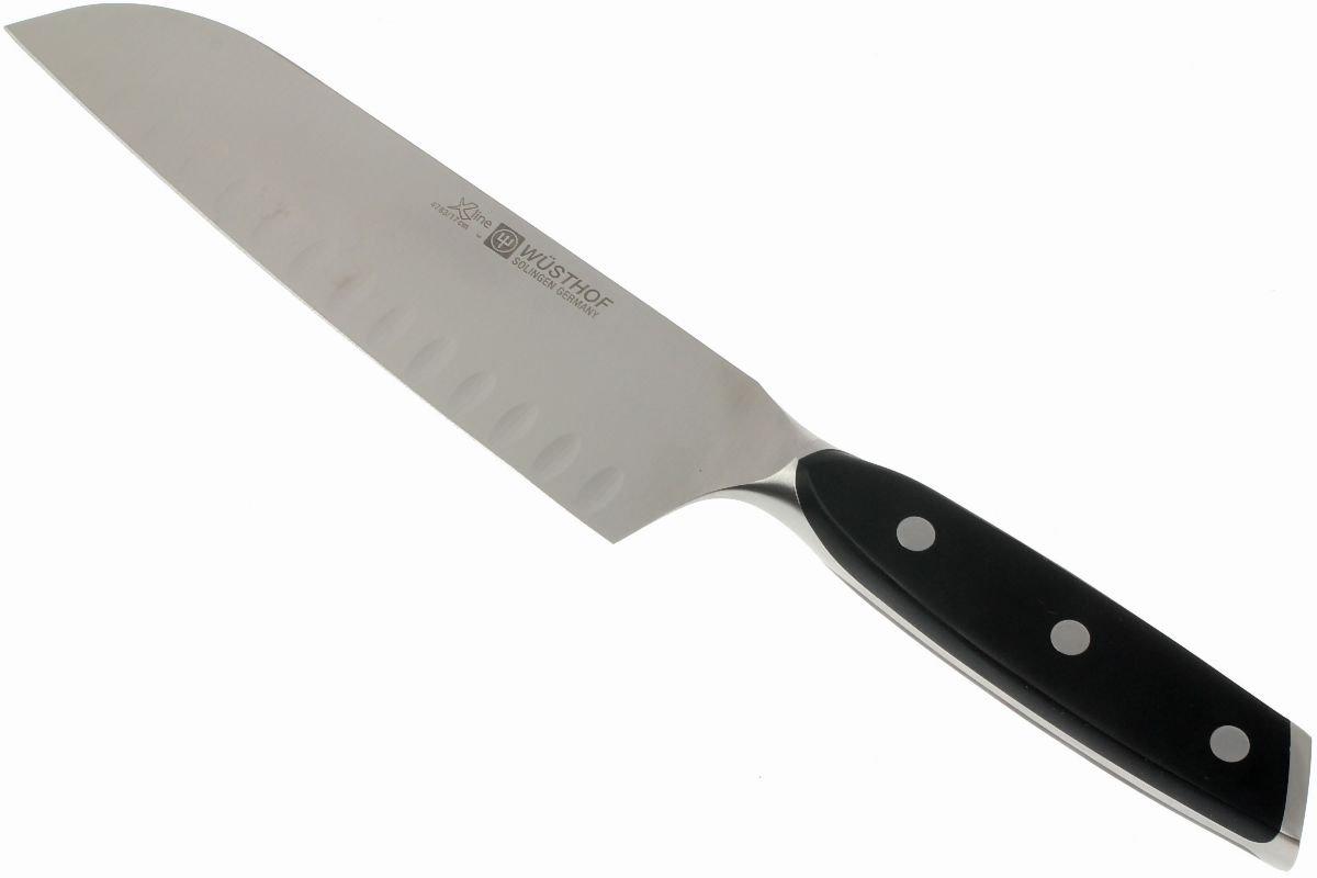 Wusthof Xline santoku knife. Blade length 17 cm. Advantageously