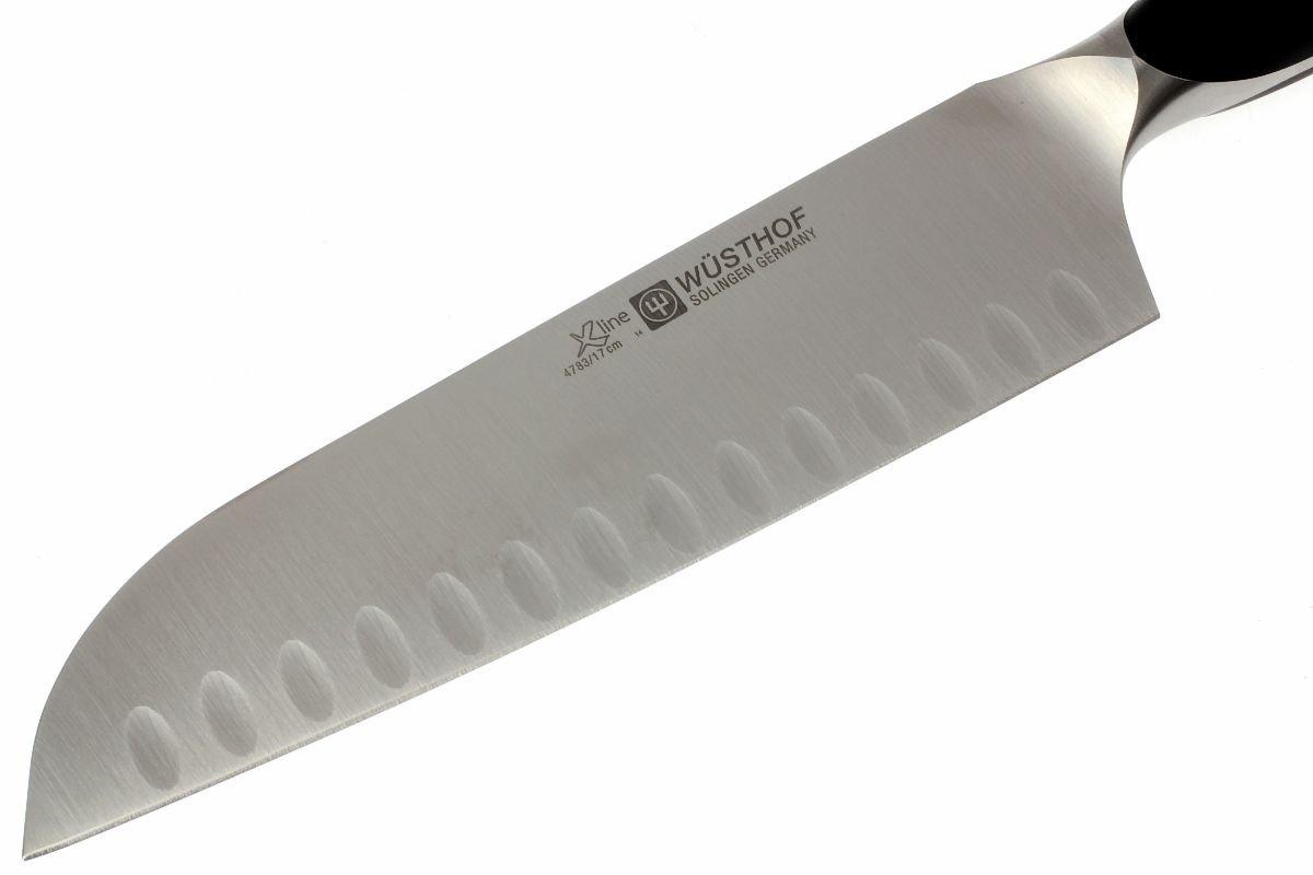 Wusthof Xline santoku knife. Blade length 17 cm. Advantageously