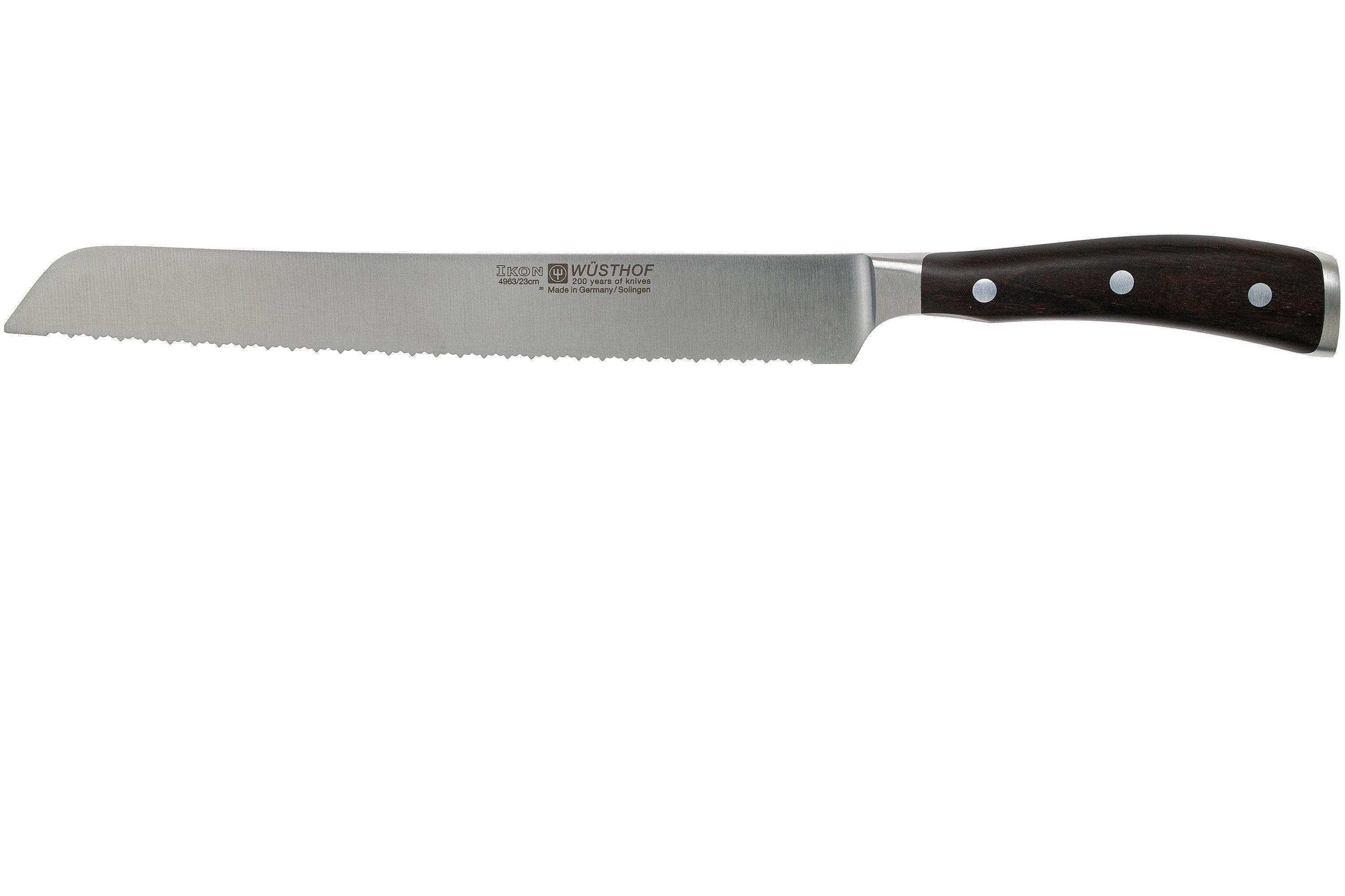 Wüsthof Ikon double serrated bread knife 23 cm Advantageously