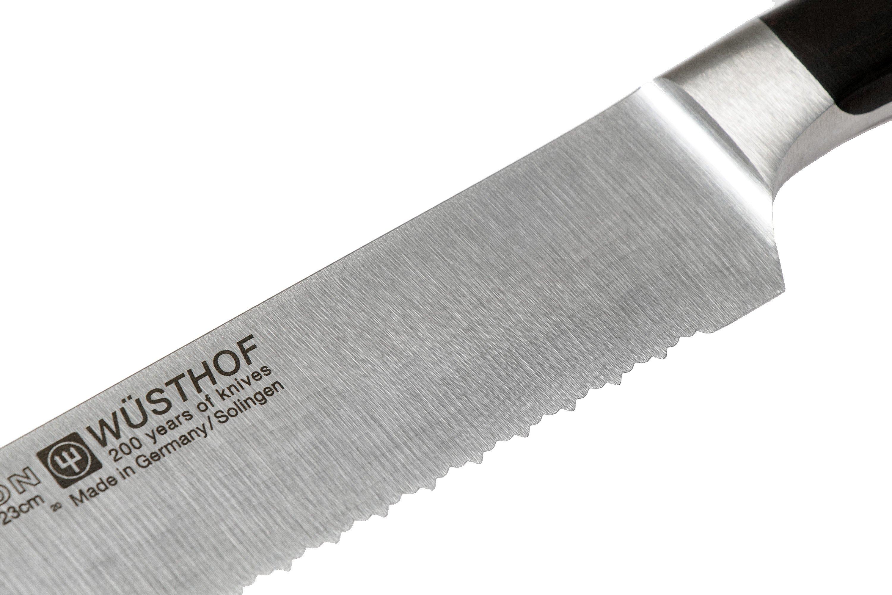 Wüsthof Ikon double serrated bread knife 23 cm Advantageously