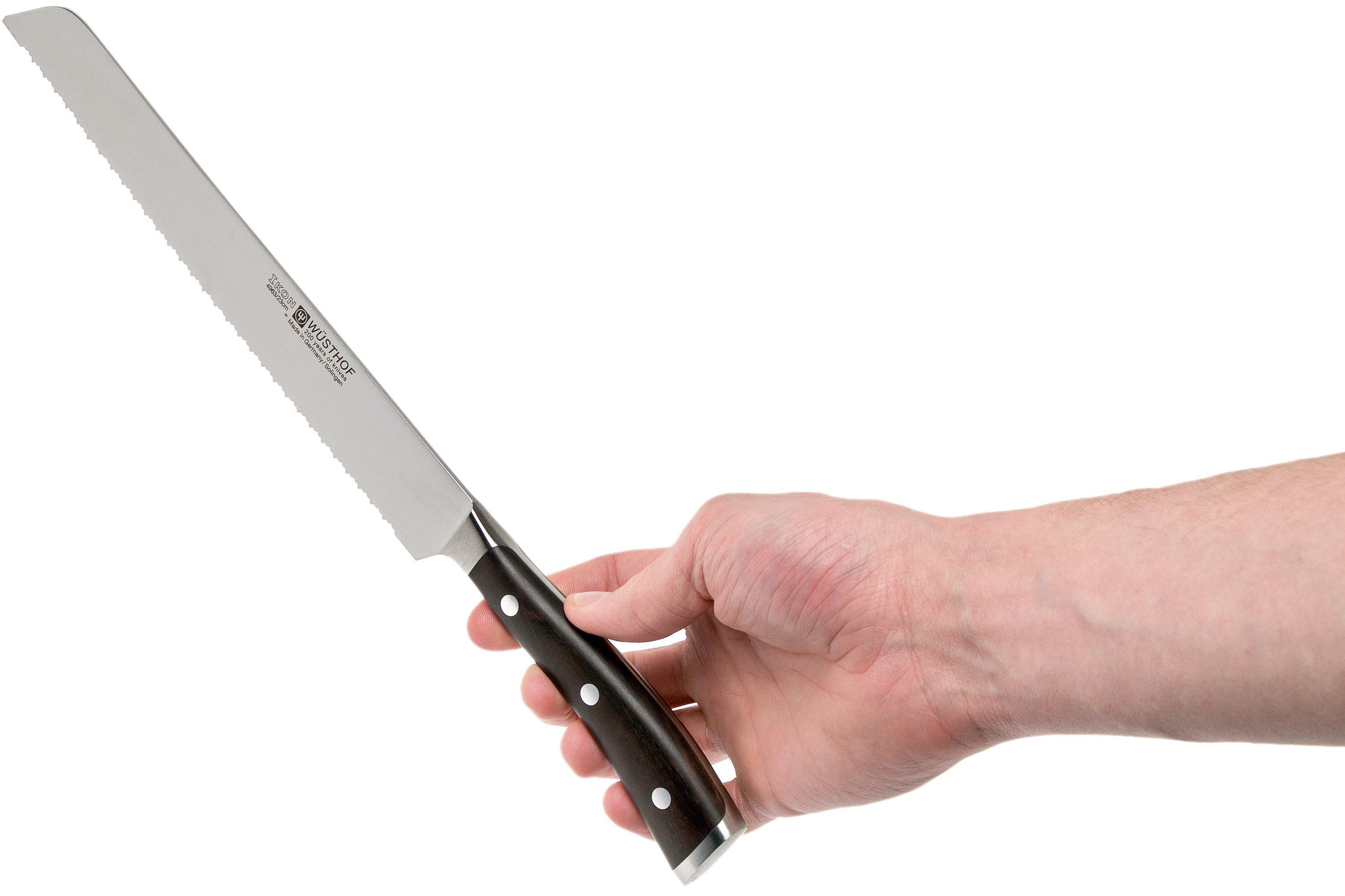 Wüsthof Ikon double serrated bread knife 23 cm Advantageously