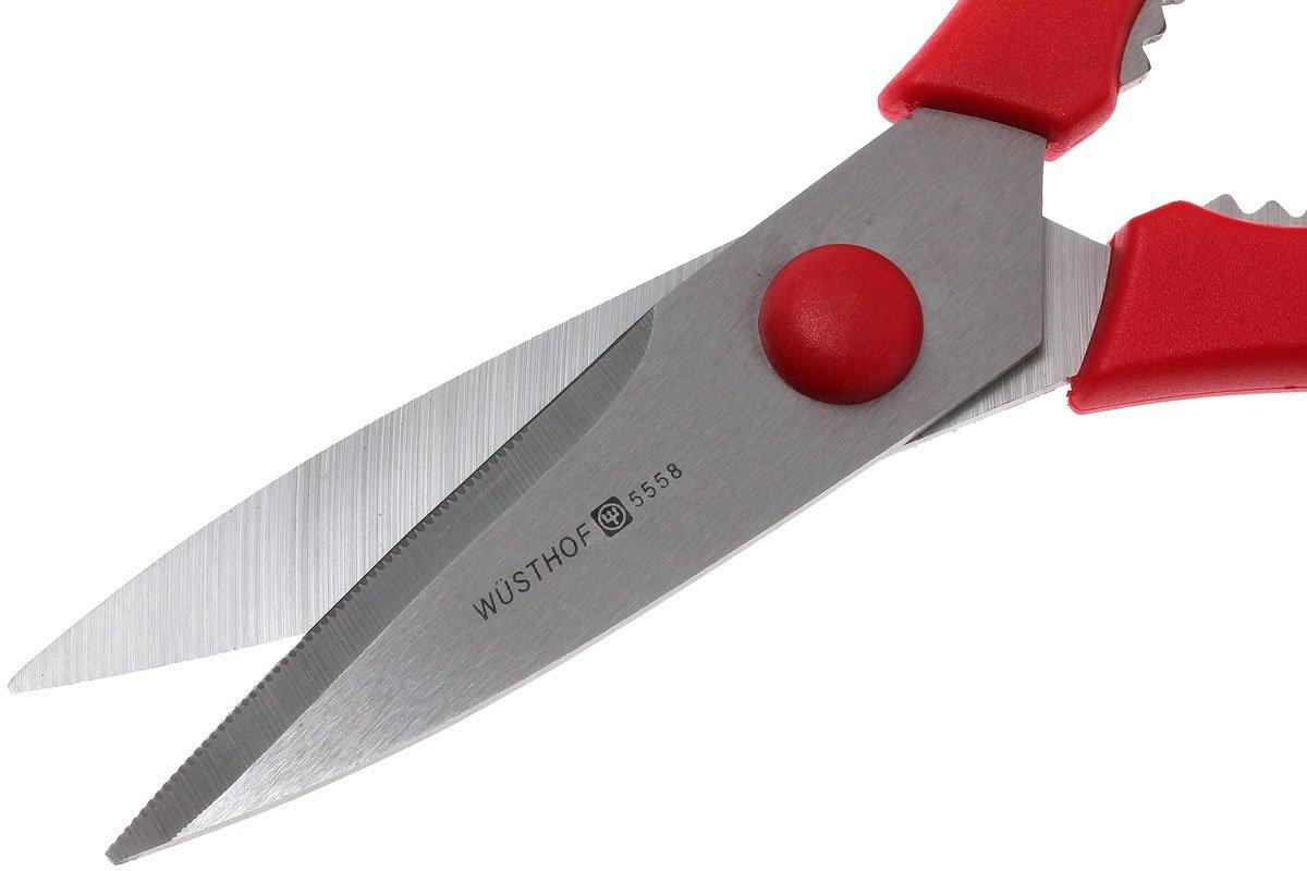 W Sthof Keukenschaar 5558R Rood Voordelig Kopen Bij Knivesandtools Be   WU5558R 02 Wusthof Keukenschaar Wu5558r 02