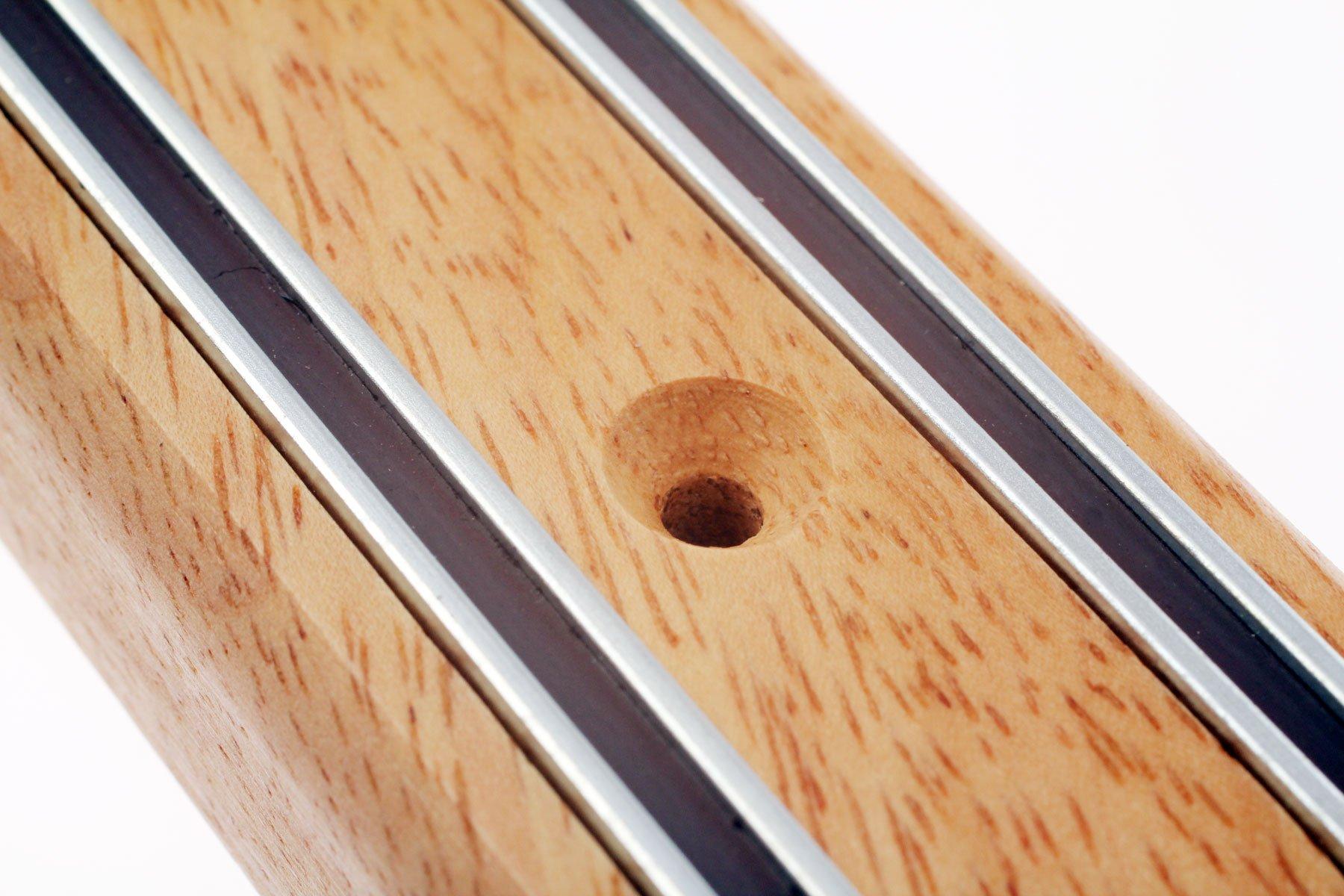 Ceppo portacoltelli magnetico noce massello 79WL | ARTELEGNO