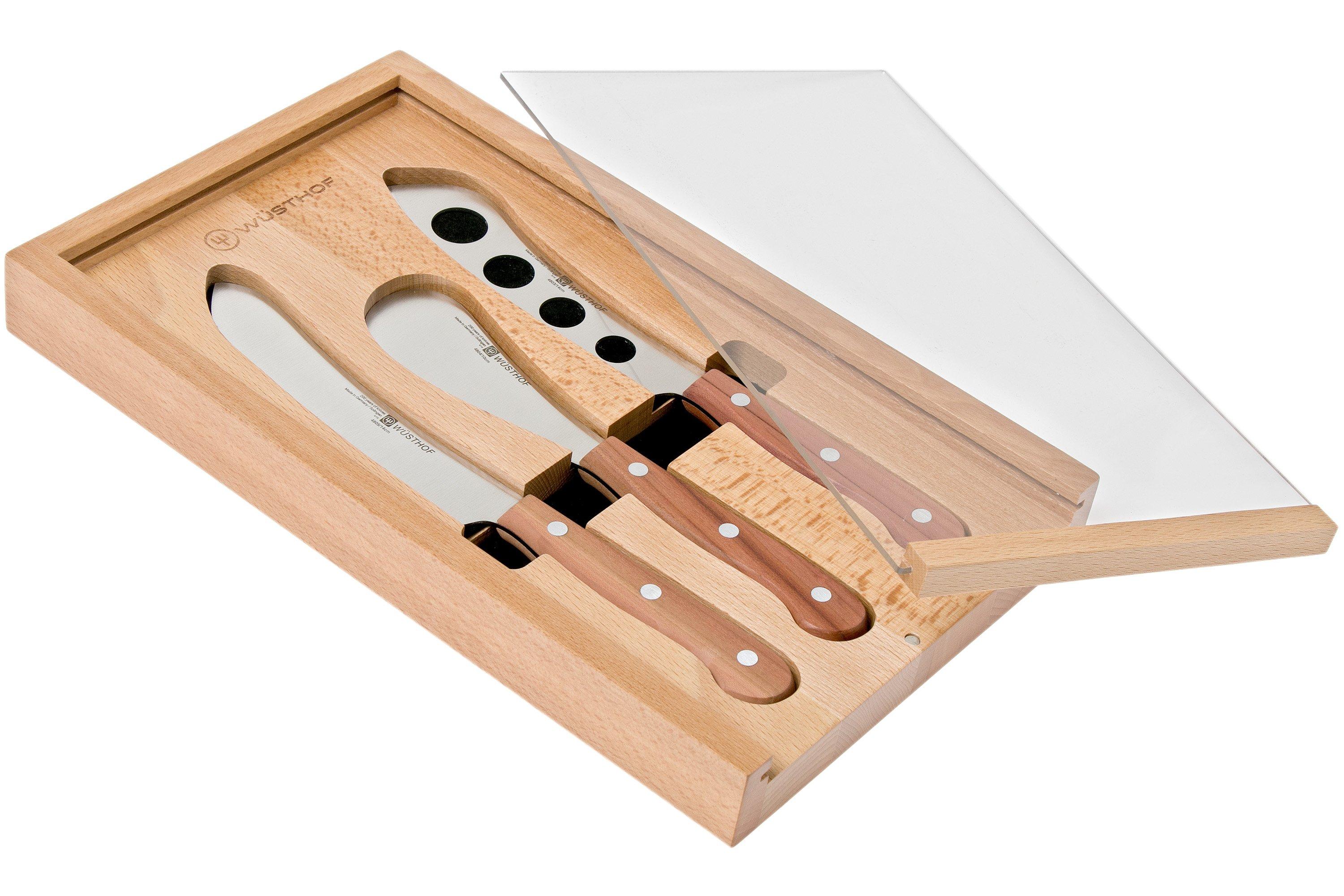 Wusthof 3 Piece Charcuterie Set with Plum Wood Handles