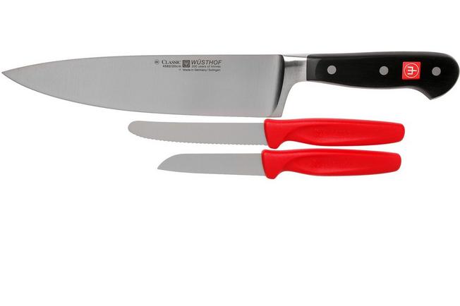 Image for Wüsthof Classic chef's knife 20 cm + two straight paring knives, 9608-8