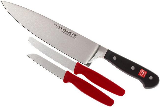 Image for Wüsthof Classic chef's knife 20 cm + two straight paring knives, 9608-8